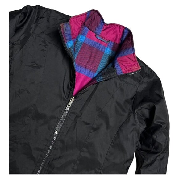 The North Face REVERSIBLE Plaid Insulated Windbreaker Spring Fall Light Jacket M - Picture 4 of 10